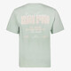 Heren T-shirt met backprint mintgroen