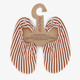 Cognac Stripe kinder schoenen wit