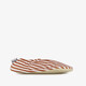 Cognac Stripe kinder schoenen wit