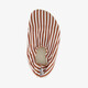 Cognac Stripe kinder schoenen wit
