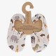 Kongo kinder schoenen met wilde dieren wit