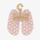 Amber kinder schoenen met hartjes roze
