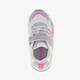 Meisjes dad sneakers wit pastel