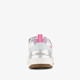 Meisjes dad sneakers wit pastel