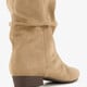 Dames slouchy laarzen beige