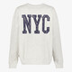 Dames sweater met backprint grijs