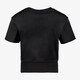 Cropped meisjes top zwart