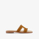 Dames slippers cognac