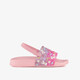 Roze jongens badslippers met print roze