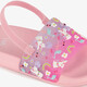 Roze jongens badslippers met print roze