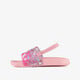 Roze jongens badslippers met print roze