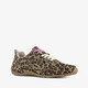Dames sneakers met panterprint bruin