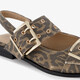 Dames panterprint slingbacks met gespen