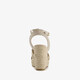 Dames espadrilles met jute en sleehak beige
