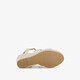 Dames espadrilles met jute en sleehak goud