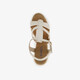Dames espadrilles met jute en sleehak goud