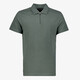 Heren polo met rits groen