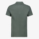 Heren polo met rits groen