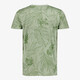 Heren T-shirt met bladerenprint groen