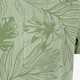 Heren T-shirt met bladerenprint groen