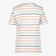 Gestreept jongens T-shirt wit pastel
