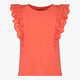 Meisjes top met broderie details koraalroze