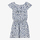 Name It meisjes playsuit met panterprint grijs blauw