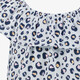 Name It meisjes playsuit met panterprint grijs blauw