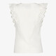 Meisjes top met broderie details wit