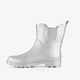 Korte dames regenlaarzen zilver