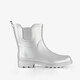 Korte dames regenlaarzen zilver
