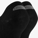 5 paar unisex footies zwart