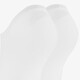 5 paar unisex footies wit
