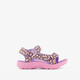 Meisjes sandalen met panterprint roze