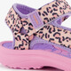 Meisjes sandalen met panterprint roze