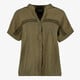 Dames blouse met korte mouwen groen