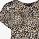 Dames T-shirt met panterprint bruin