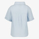 Jongens mousseline blouse blauw