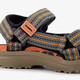 Jongens sandalen zwart oranje