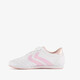 Meisjes sneakers wit lichtroze