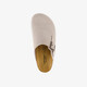 Leren dames clogs beige