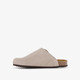 Leren dames clogs beige