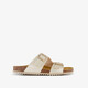 Dames bio slippers champagne goud