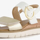 Dames sandalen wit champagne