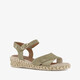 Dames sandalen met H-leest salie
