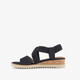 Dames sandalen met H-leest blauw