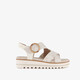 Dames sandalen met H leest beige