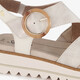 Dames sandalen met H leest beige