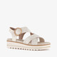 Dames sandalen met H leest beige