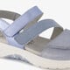 Leren dames sandalen ijsblauw
